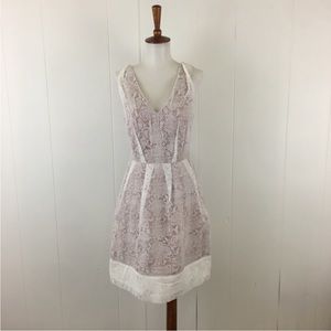 Tracy Reese‎ V-Neck Sleeveless Snakeskin Dress